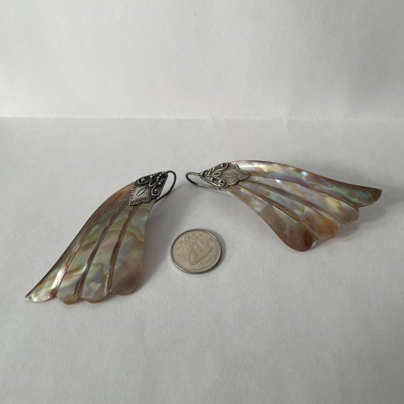 Abalone Shell Earrings - Picture 6 of 7